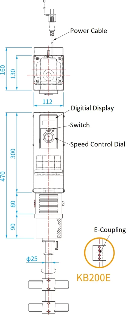 KB200 or KB200E (Drawing)